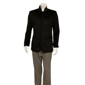 Shanghai Tang Men’s Gray 100% Cashmere Sport Coat